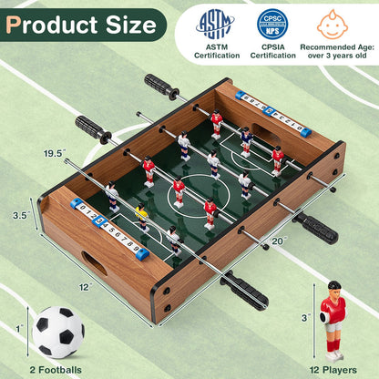 20 Inch Foosball Table Mini Tabletop Soccer Game Game Room   at Gallery Canada