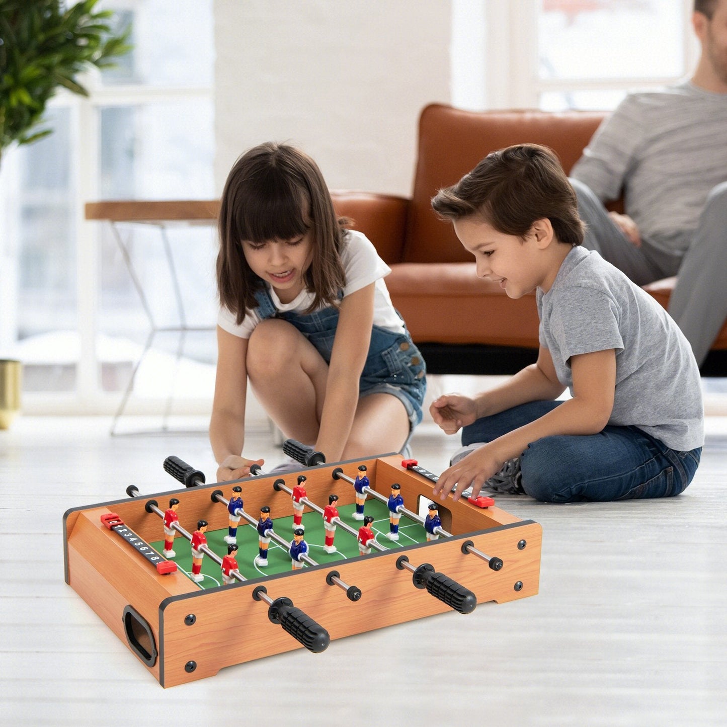 20 Inch Indoor Competition Game Soccer Table, Brown Game Room   at Gallery Canada