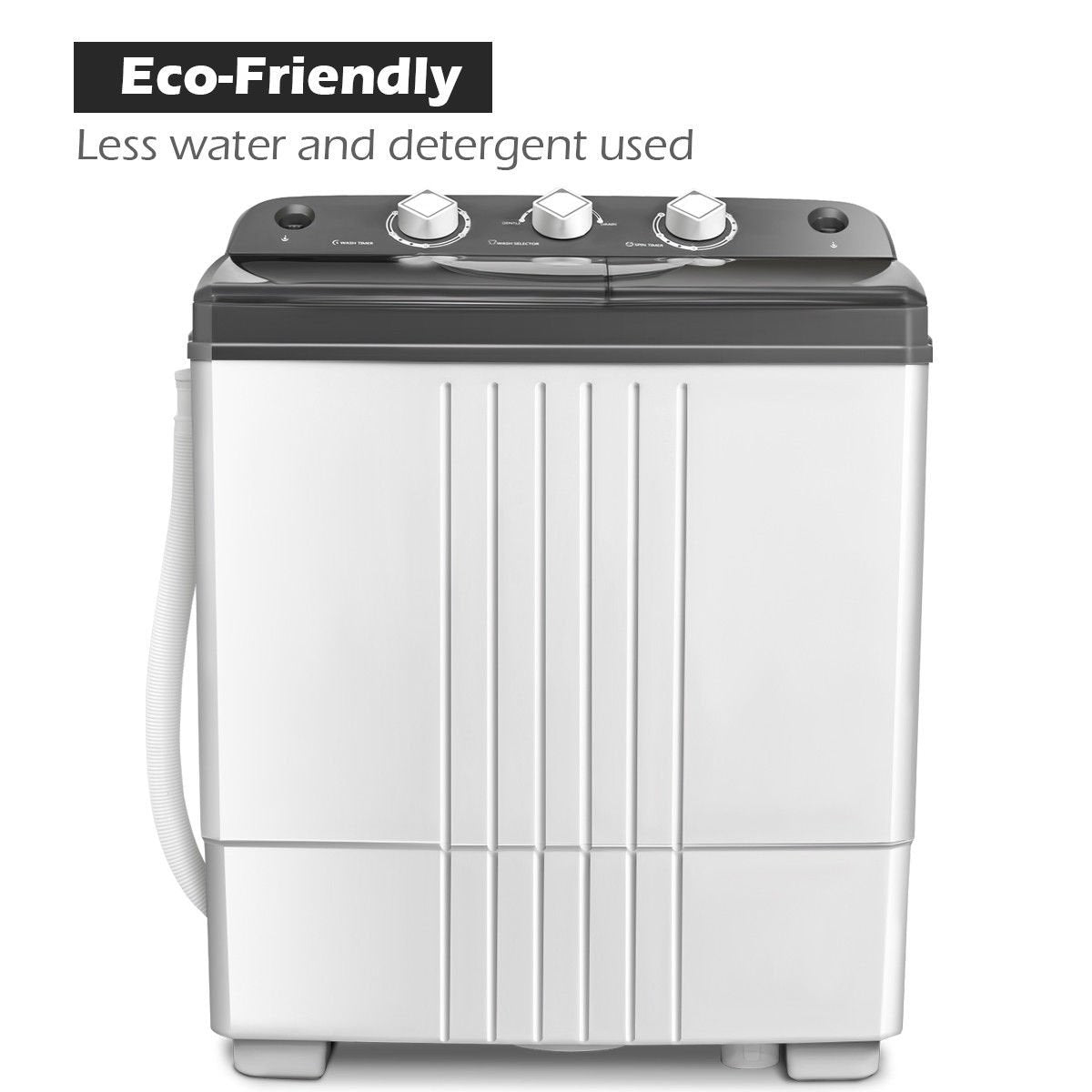 20 lbs Portable Semi-Automatic Twin-tub Washing Machine Washing Machines   at Gallery Canada