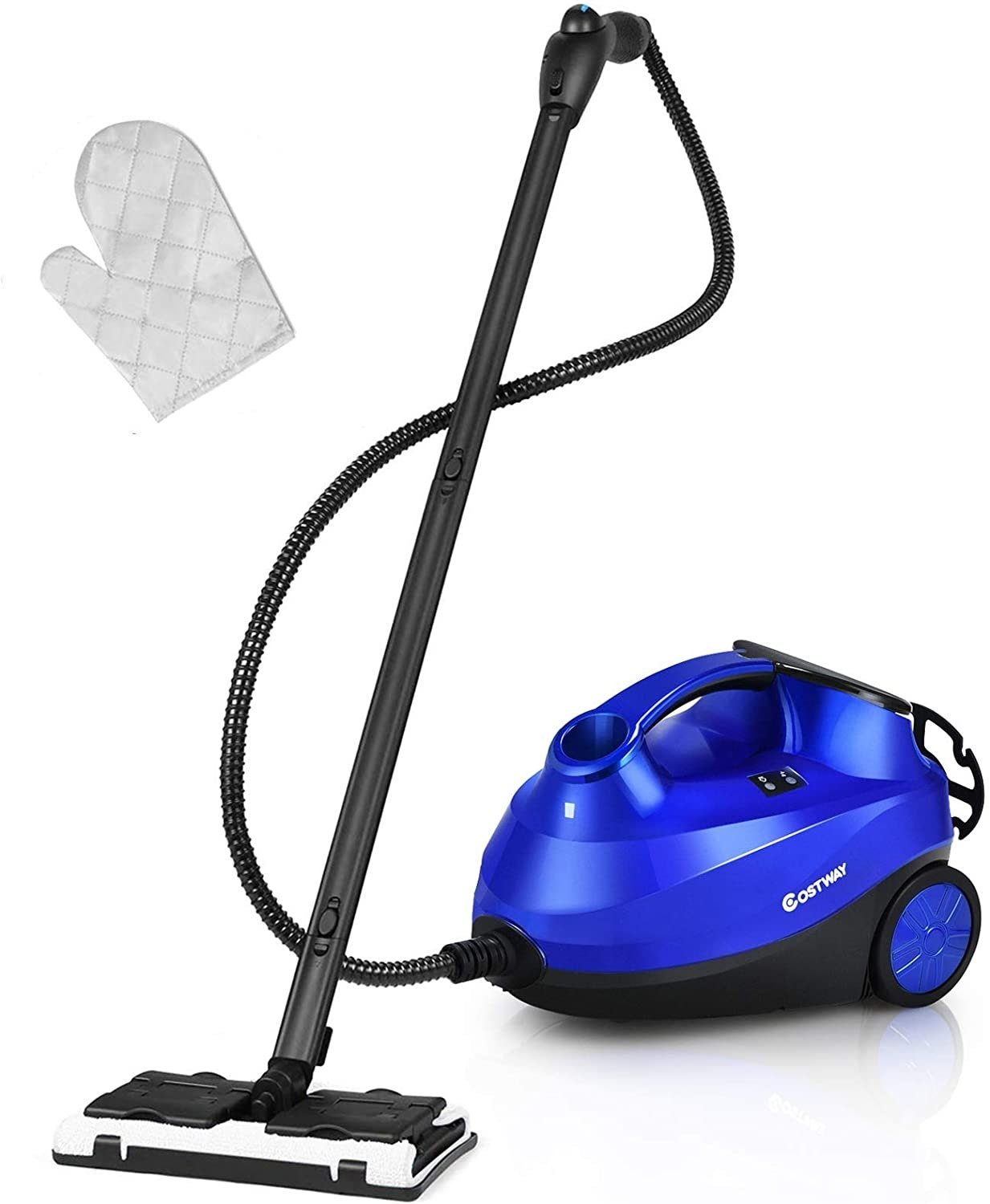 2000W Heavy Duty Multi-purpose Steam Cleaner Mop with Detachable Handheld Unit, Blue Vacuums & Cleaners   at Gallery Canada