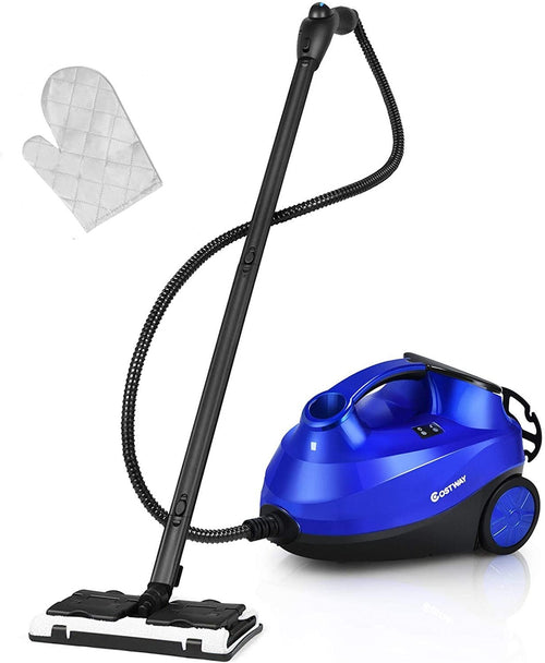 2000W Heavy Duty Multi-purpose Steam Cleaner Mop with Detachable Handheld Unit, Blue