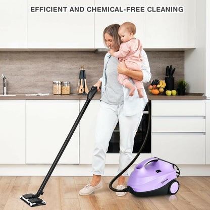 2000W Heavy Duty Multi-purpose Steam Cleaner Mop with Detachable Handheld Unit, Purple Vacuums & Cleaners   at Gallery Canada