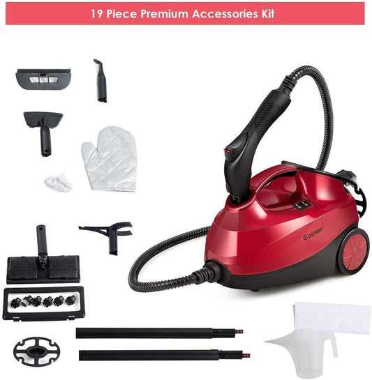 2000W Heavy Duty Multi-purpose Steam Cleaner Mop with Detachable Handheld Unit, Red Vacuums & Cleaners   at Gallery Canada