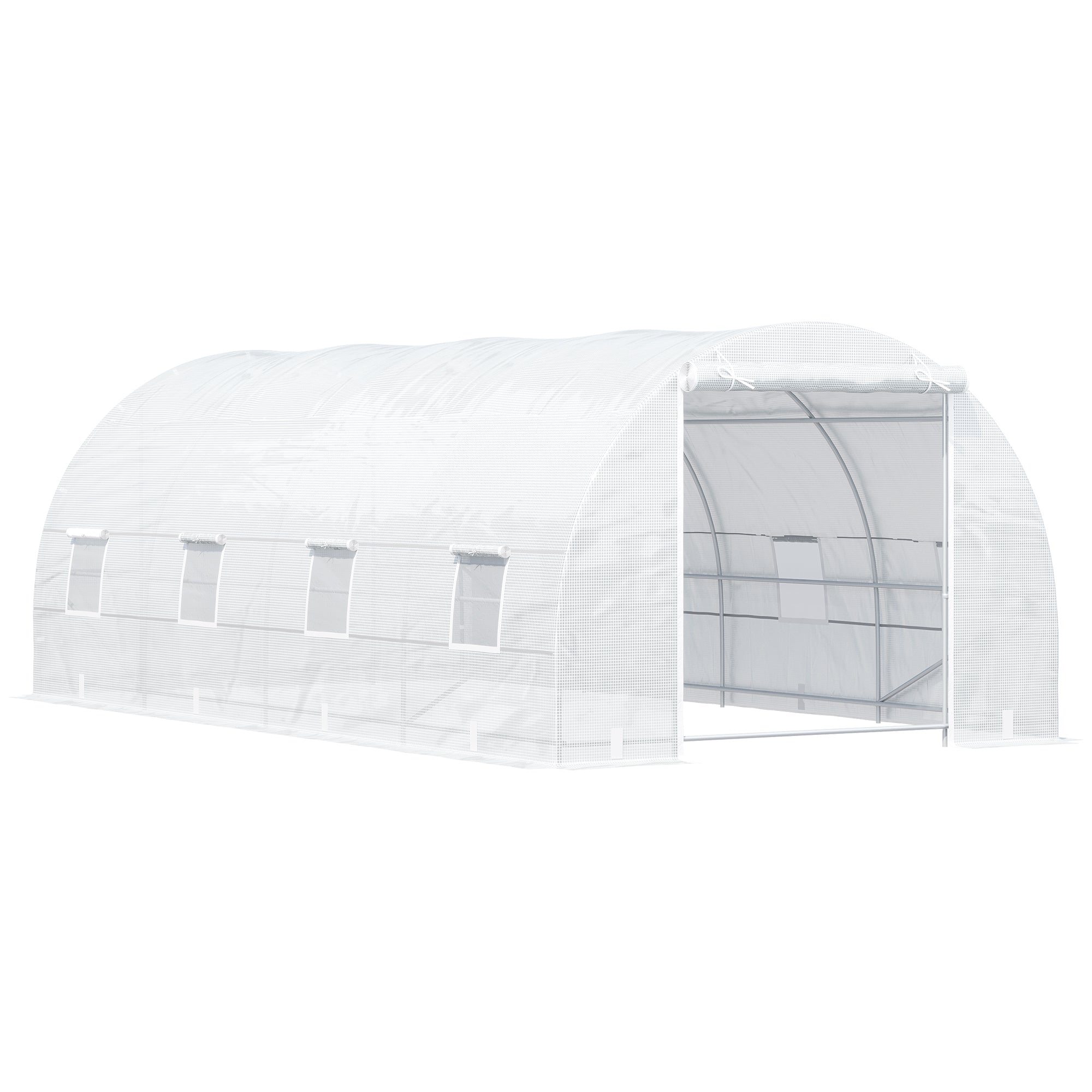 20x10x7ft Heavy Duty Tunnel Walk-in Greenhouse Outdoor Backyard Seed Plant Vegetables Grow Warm House White Tunnel Greenhouses Green  at Gallery Canada