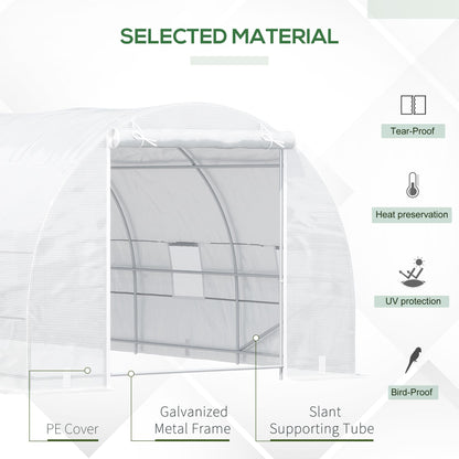 20x10x7ft Heavy Duty Tunnel Walk-in Greenhouse Outdoor Backyard Seed Plant Vegetables Grow Warm House White Tunnel Greenhouses   at Gallery Canada