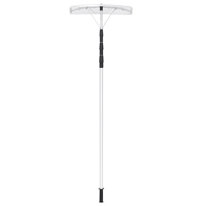 21 Feet Aluminum Large Poly Blade Telescoping Snow Roof Rake, White Snow Removal   at Gallery Canada