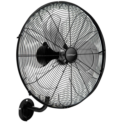 21 Inch 3 Speed Wall Mount Industrial Fan, Black Fans   at Gallery Canada