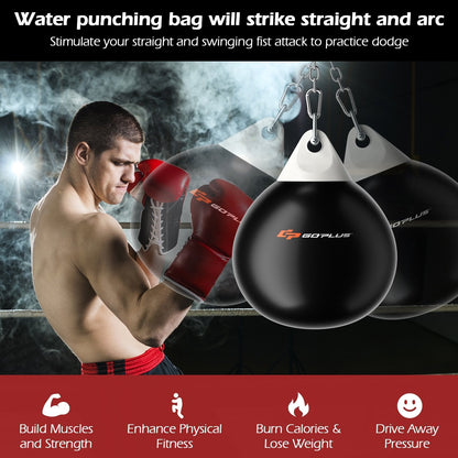 21 Inch Water Punching Bag with Adjustable Metal Chain, Black Boxing & Martial Arts   at Gallery Canada