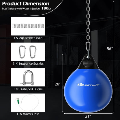 21 Inch Water Punching Bag with Adjustable Metal Chain, Blue Boxing & Martial Arts   at Gallery Canada