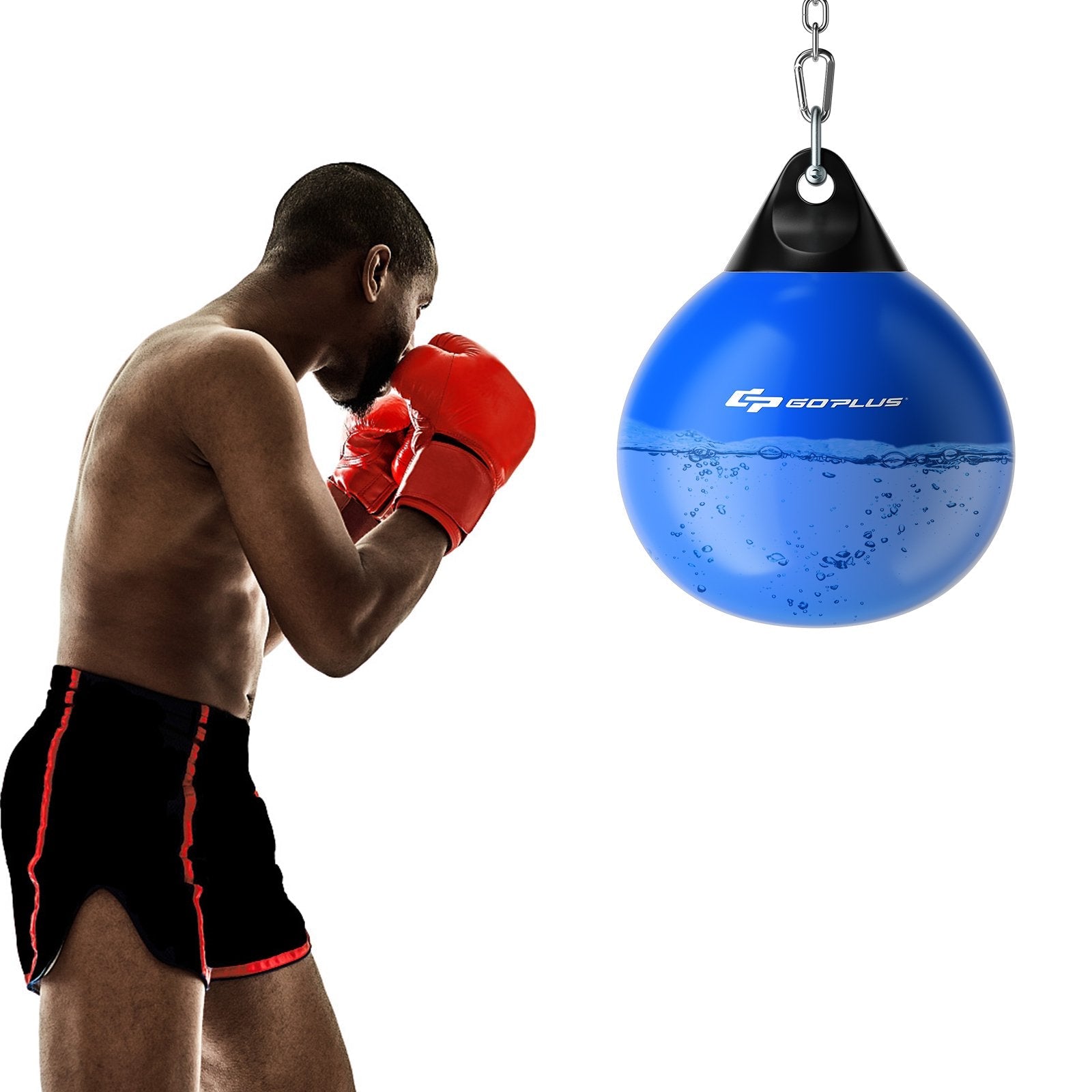 21 Inch Water Punching Bag with Adjustable Metal Chain, Blue Boxing & Martial Arts   at Gallery Canada