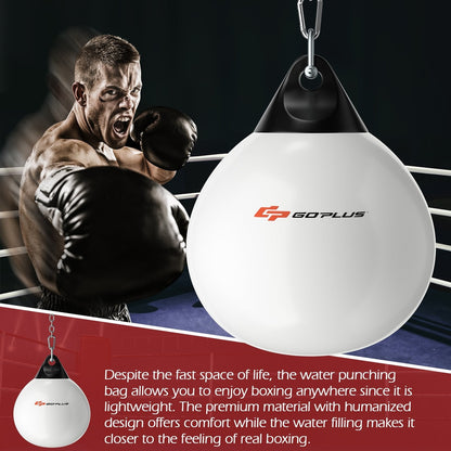 21 Inch Water Punching Bag with Adjustable Metal Chain, White Boxing & Martial Arts   at Gallery Canada