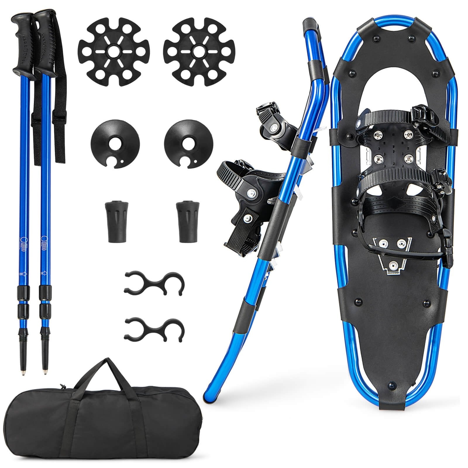 21/25/30 Inch Lightweight Terrain Snowshoes with Flexible Pivot System-21 inches, Navy Winter Sports & Activities   at Gallery Canada