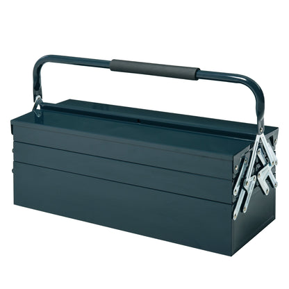 22" inches Metal Tool Box Portable 5-Tray Cantilever Steel Tool Chest Cabinet, Dark Green Tool Organizers Dark Green  at Gallery Canada