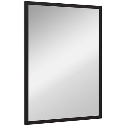 22" x 30" Bathroom Mirror for Wall, Rectangular Mirror for Living Room, Bedroom, Entryway, Black Wall Mirrors Black  at Gallery Canada