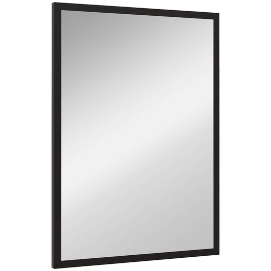 22" x 30" Bathroom Mirror for Wall, Rectangular Mirror for Living Room, Bedroom, Entryway, Black Wall Mirrors Black  at Gallery Canada