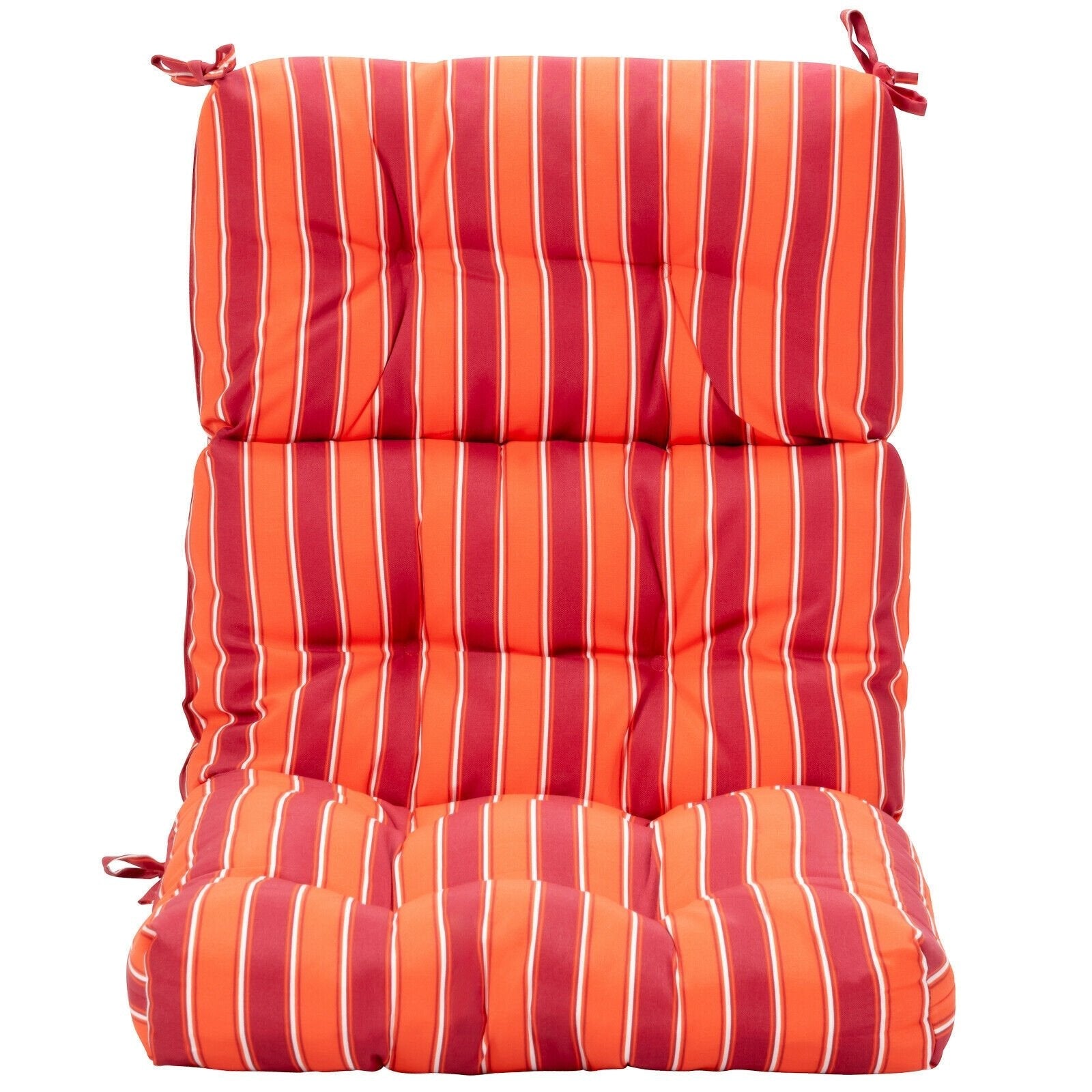 22 x 44 Inch Tufted Outdoor Patio Chair Seating Pad, Red Outdoor Furniture Accessories   at Gallery Canada