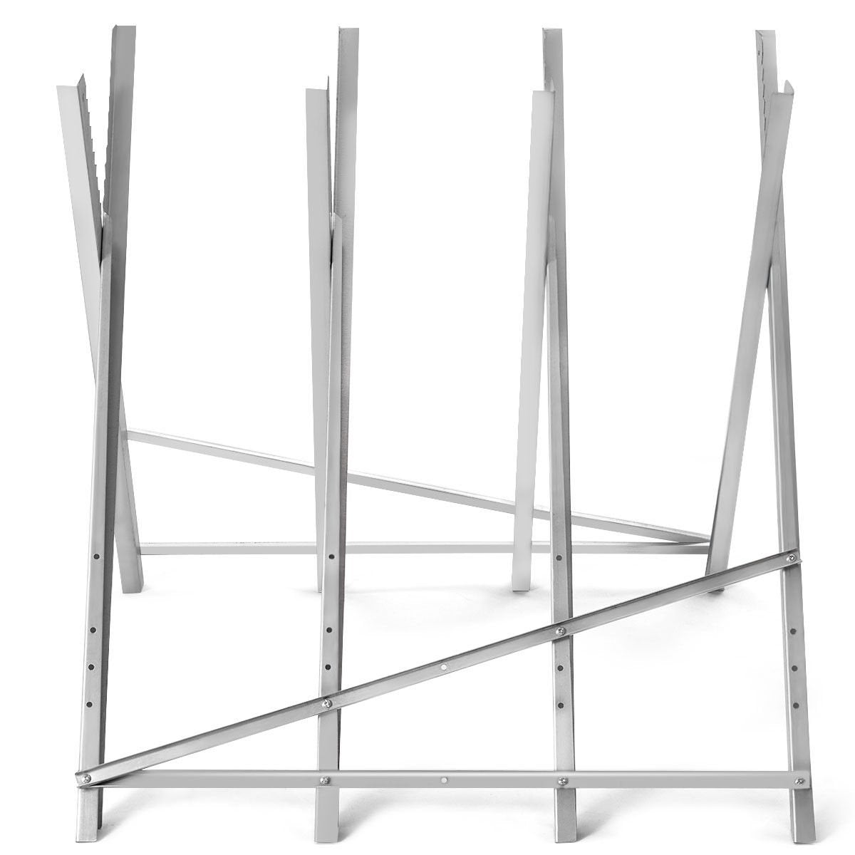 220 lbs Heavy Duty Portable Foldable Steel Sawhorse, Silver Garden Tools   at Gallery Canada