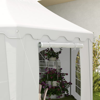 22.3' x 16.4' Large Party Tent Canopy Shelter with Carrying Bags and 2 Doors for Parties, Events, BBQ Grill Canopy Tents   at Gallery Canada