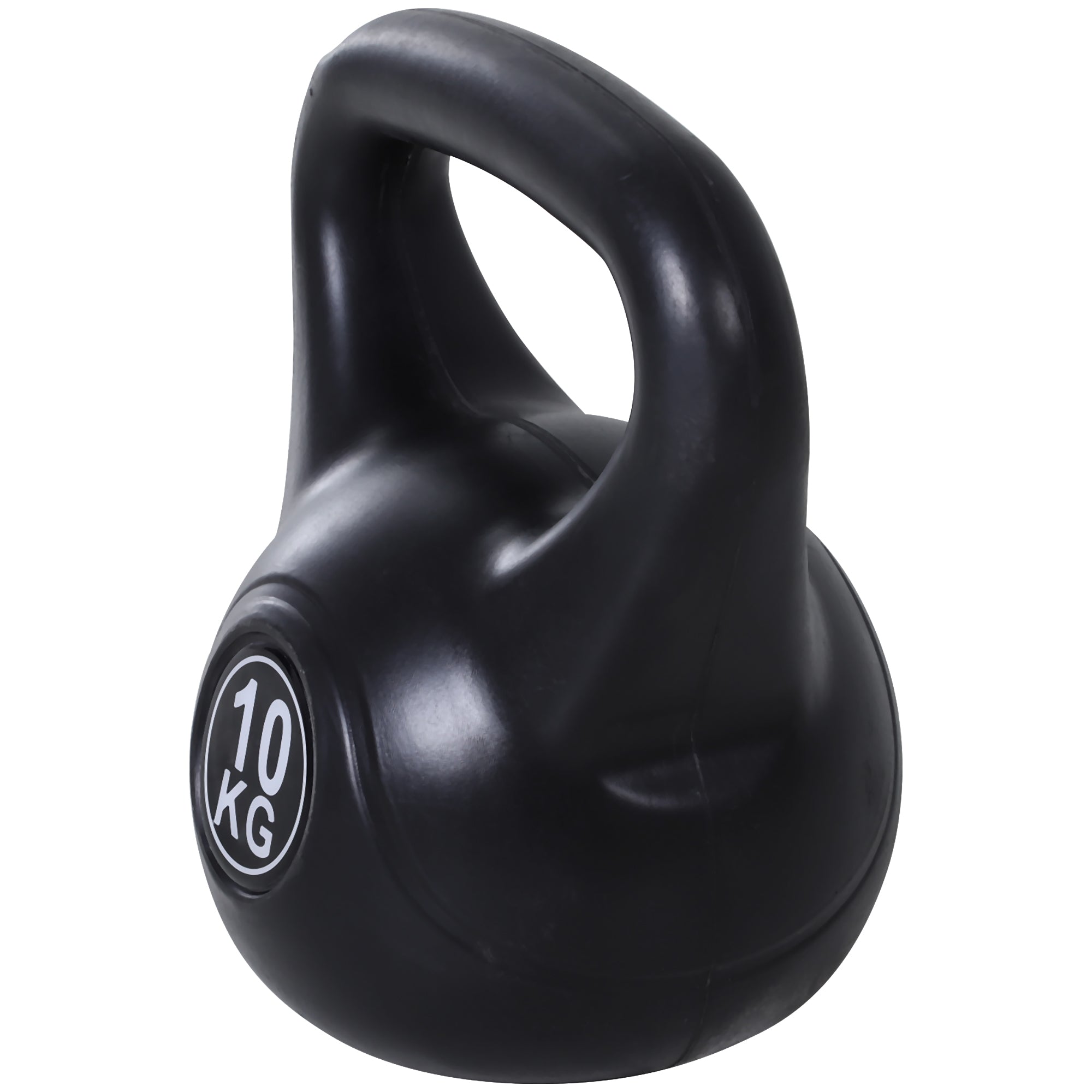 22lb Fitness Kettlebell, Plastic Exercise Weight, Weightlifting Tools with Sand, Handle, Noise Reduction for Home, Gym Strength Training Equipment   at Gallery Canada