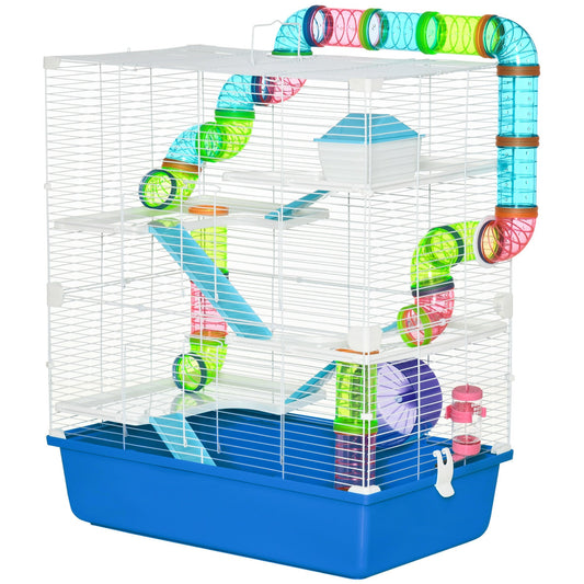 23" Large Hamster Cage 5-Level with Tunnel Tube System, Blue Hamster Cages Multi Colour  at Gallery Canada