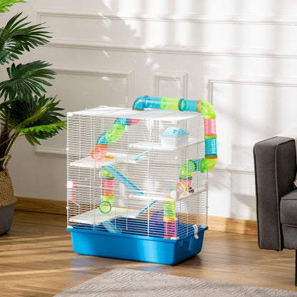 23" Large Hamster Cage 5-Level with Tunnel Tube System, Blue Hamster Cages   at Gallery Canada