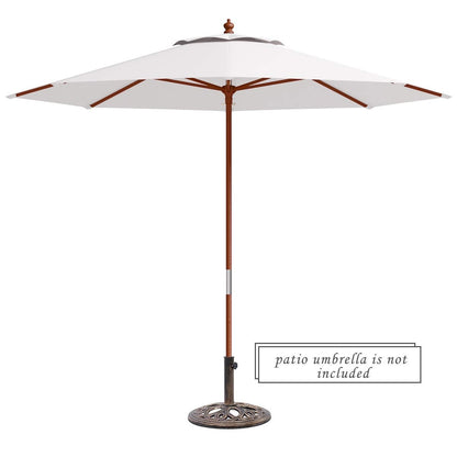 23-lbs 17 3/4 Inch Round Umbrella Base Stand, Bronze Outdoor Umbrella Bases   at Gallery Canada