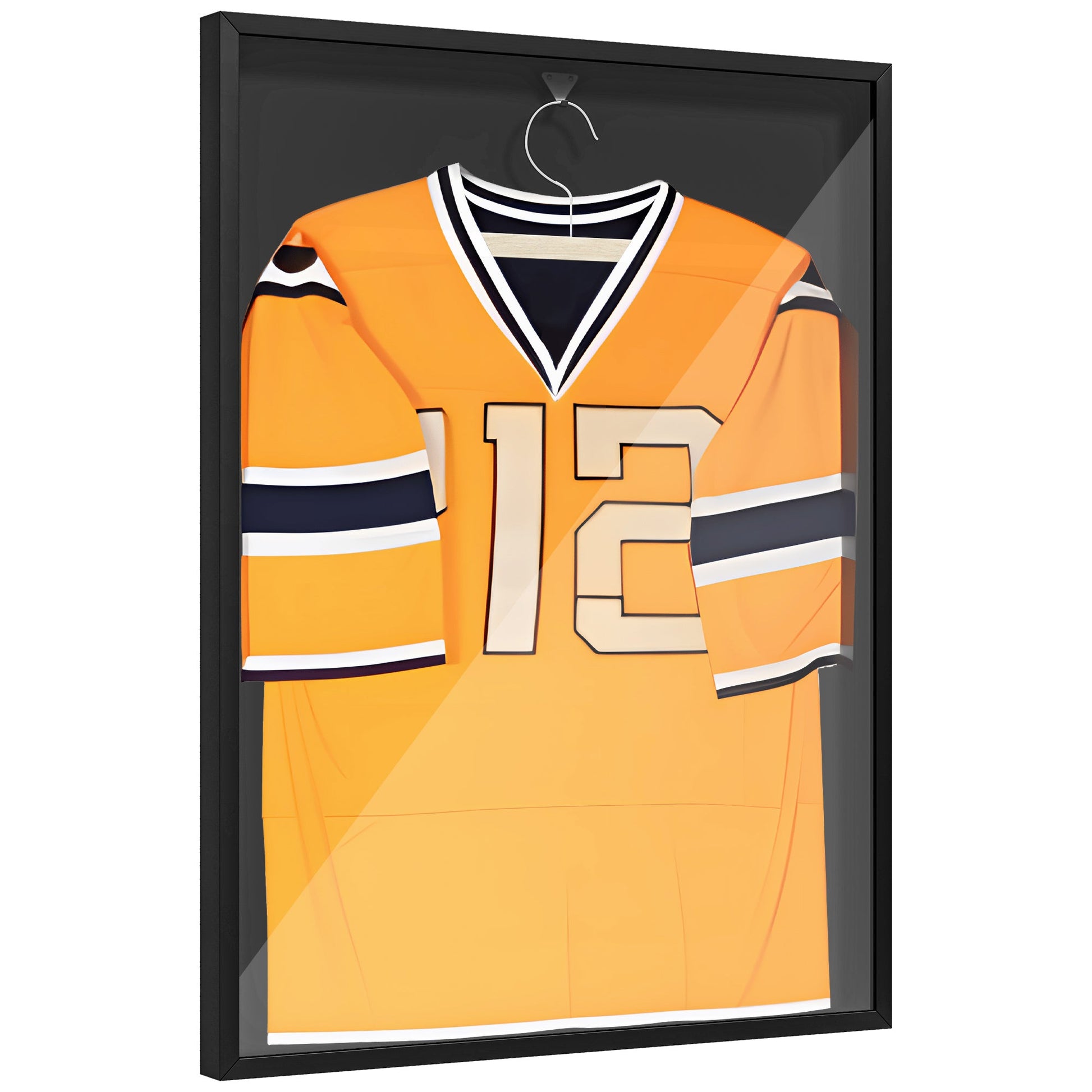 23.6" x 31.5" Hockey Jersey Frame, Jersey Shadow Box with UV Protection Acrylic Panel for Basketball, Football, Baseball Jersey Display Cases Black  at Gallery Canada