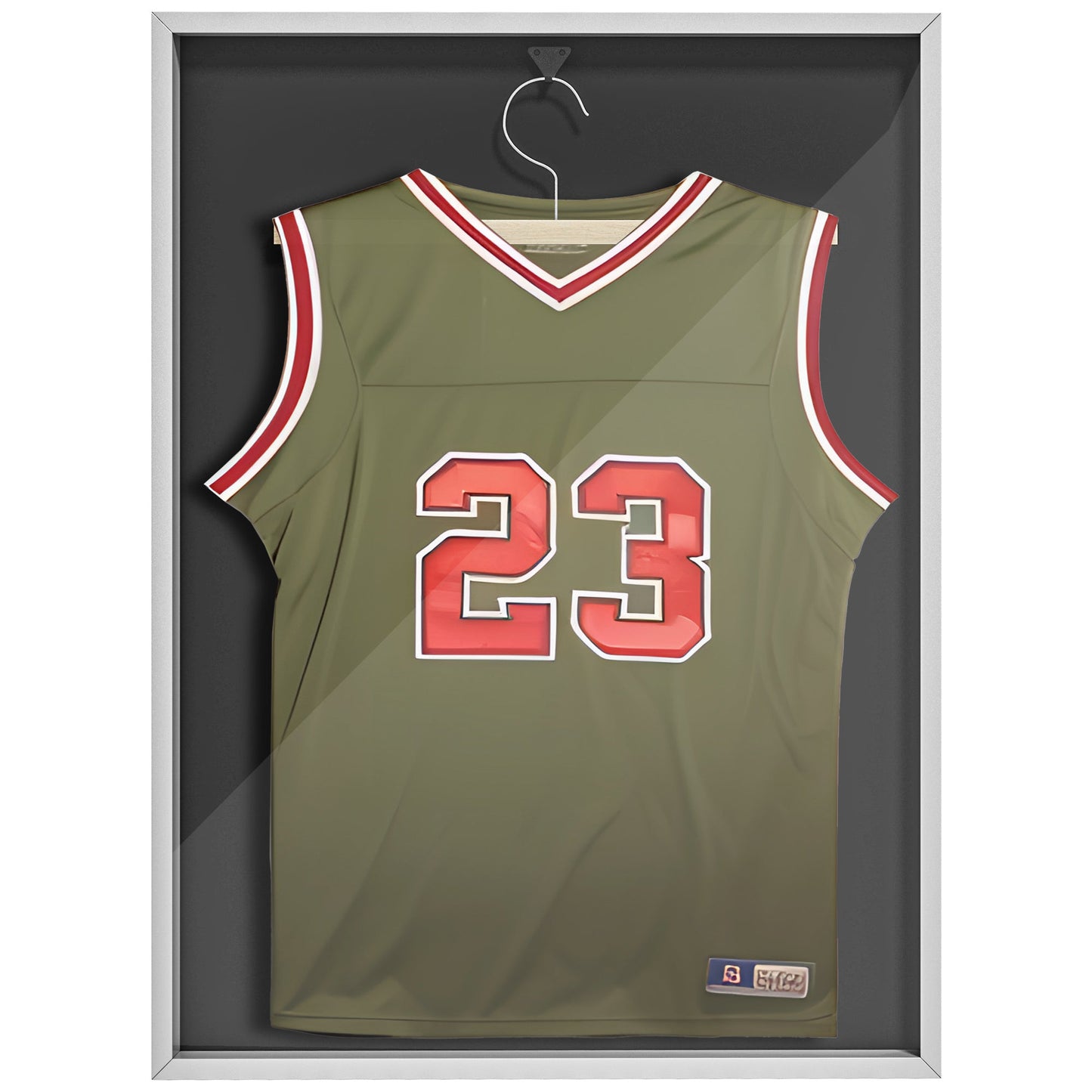 23.6" x 31.5" Hockey Jersey Frame, Jersey Shadow Box with UV Protection Acrylic Panel for Basketball, Football, Baseball Jersey Display Cases Silver  at Gallery Canada