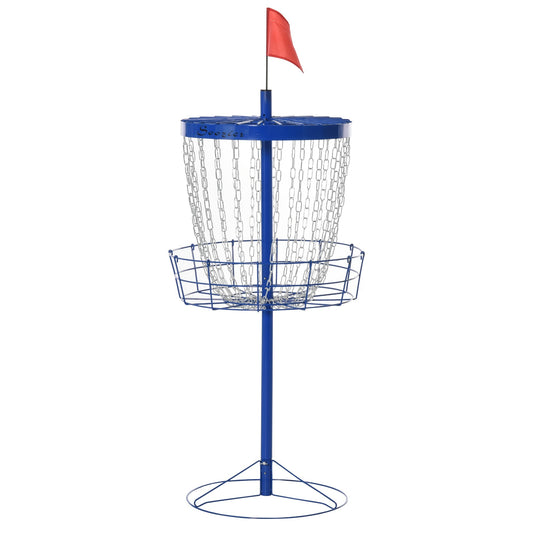 24-Chain Portable Practice Basket for Disc Golf Target Stand Easy Assembly &; Lightweight Basket w/ Carry Bag, Deep Blue Baseball Deep Blue  at Gallery Canada