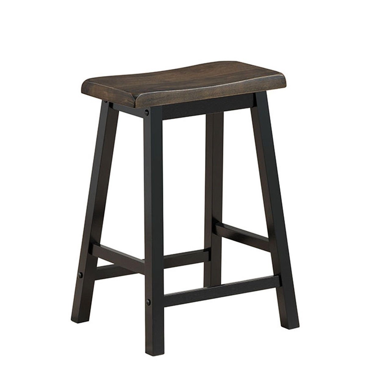 24 Inch Height Set of 2 Home Kitchen Dining Room Bar Stools, Gray Bar Stools   at Gallery Canada