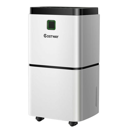 24 Pints 1500 Sq. ft Dehumidifier for Medium to Large Room with Indicator, White Dehumidifiers   at Gallery Canada