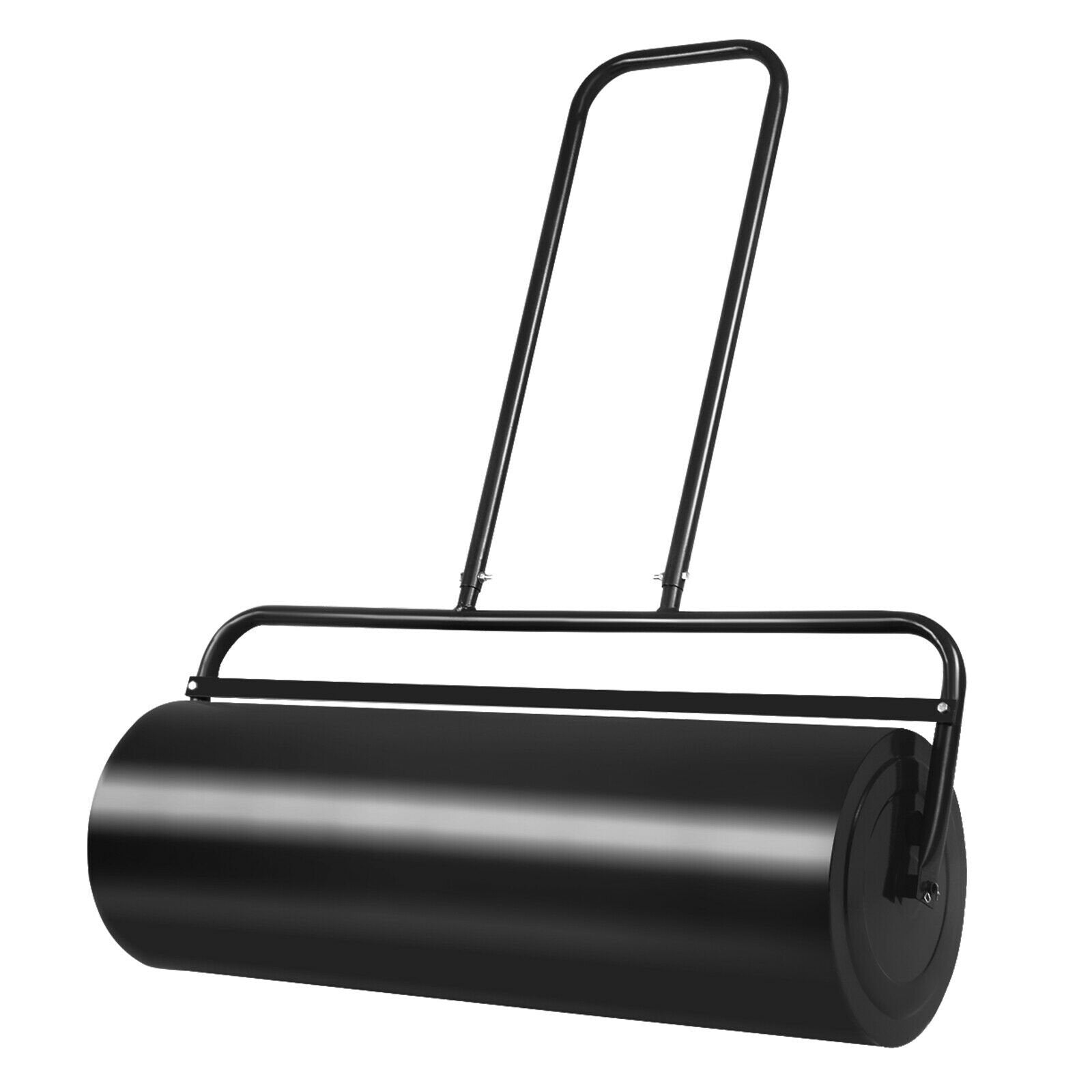 24 x 13 Inch Tow Lawn Roller Water Filled Metal Push Roller, Black Lawn Care Tools   at Gallery Canada