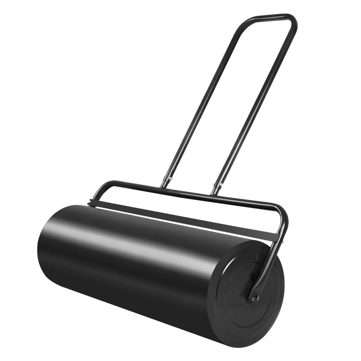 24 x 13 Inch Tow Lawn Roller Water Filled Metal Push Roller, Black Lawn Care Tools   at Gallery Canada