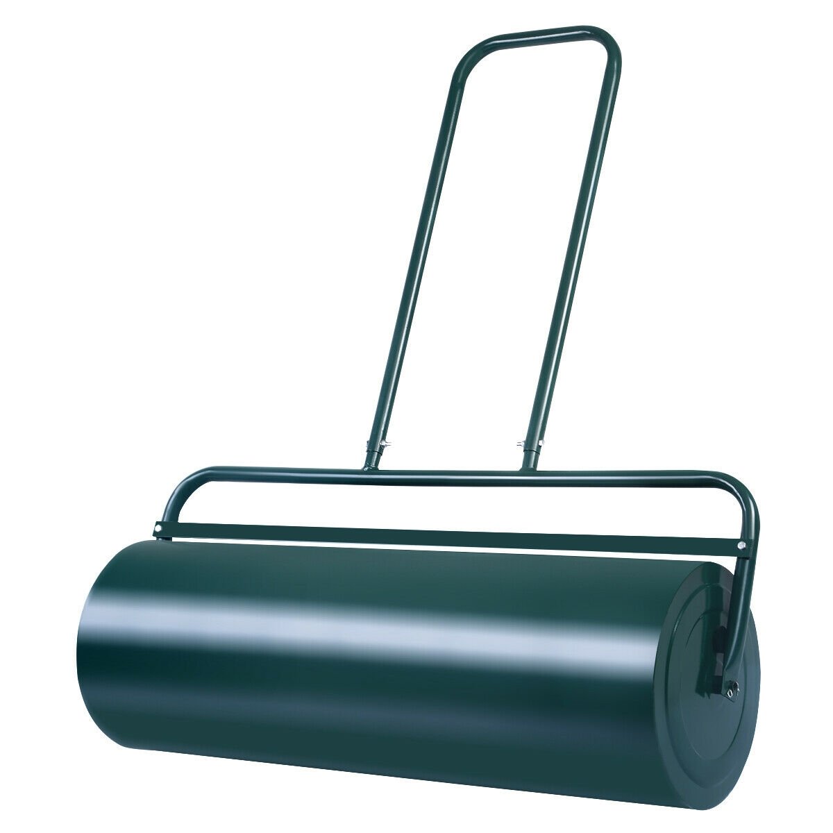 24 x 13 Inch Tow Lawn Roller Water Filled Metal Push Roller, Green Lawn Care Tools   at Gallery Canada