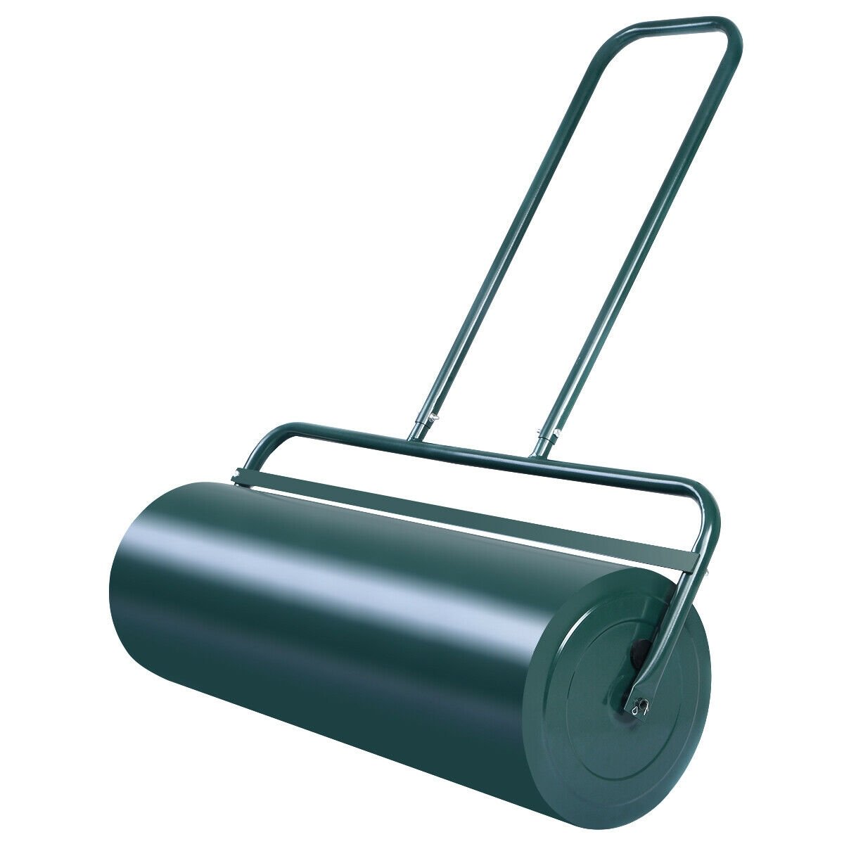 24 x 13 Inch Tow Lawn Roller Water Filled Metal Push Roller, Green Lawn Care Tools   at Gallery Canada