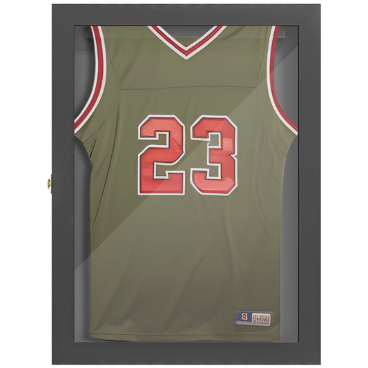 24" x 32" Hockey Jersey Frame, Jersey Shadow Box for Basketball Football Baseball, Black Jersey Display Cases Black  at Gallery Canada