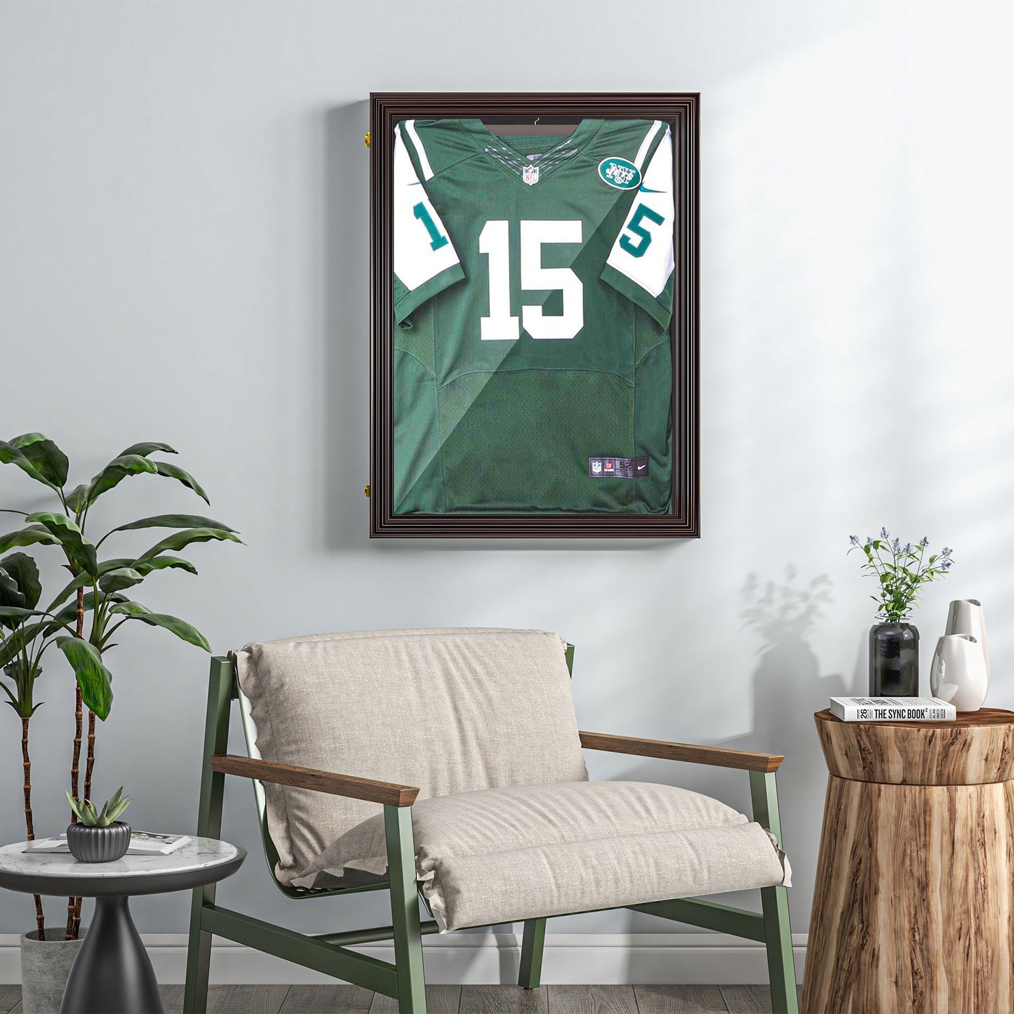 24" x 32" Hockey Jersey Frame, Jersey Shadow Box for Basketball, Football, Baseball, Brown Jersey Display Cases   at Gallery Canada