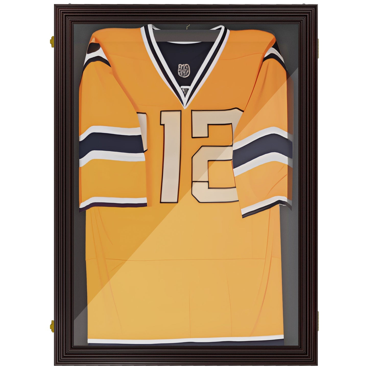 24" x 32" Hockey Jersey Frame, Jersey Shadow Box for Basketball, Football, Baseball, Brown Jersey Display Cases Brown  at Gallery Canada