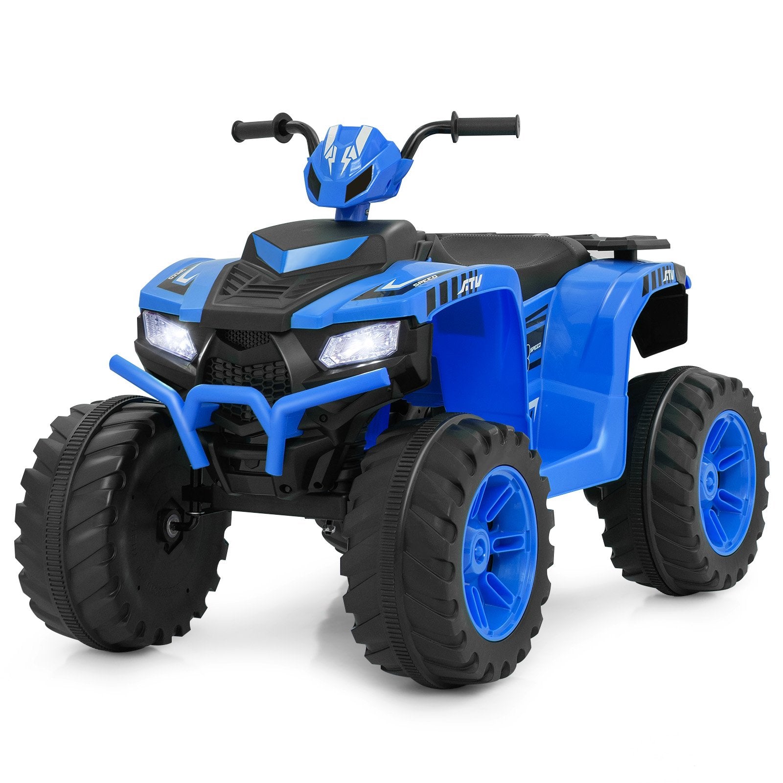 24V Kids Ride-On Electric ATV with Wireless Connection for Toddlers 3-8 Years Old, Blue Powered Ride On Toys   at Gallery Canada