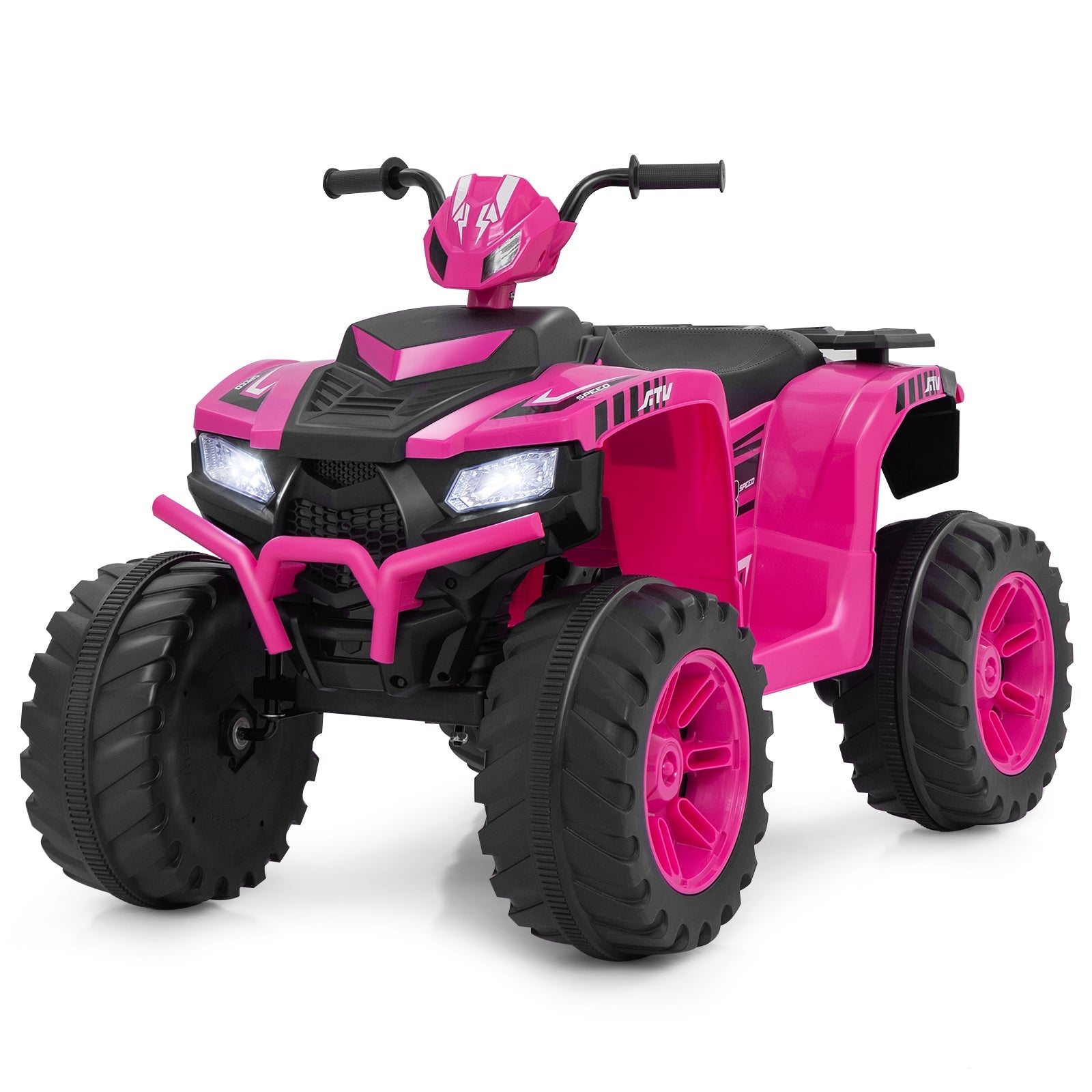 24V Kids Ride-On Electric ATV with Wireless Connection for Toddlers 3-8 Years Old, Pink Powered Ride On Toys   at Gallery Canada