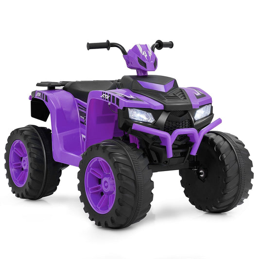 24V Kids Ride-On Electric ATV with Wireless Connection for Toddlers 3-8 Years Old, Purple Powered Ride On Toys Purple  at Gallery Canada