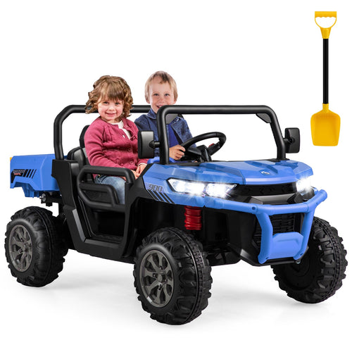 24V Ride on Dump Truck with Remote Control, Navy