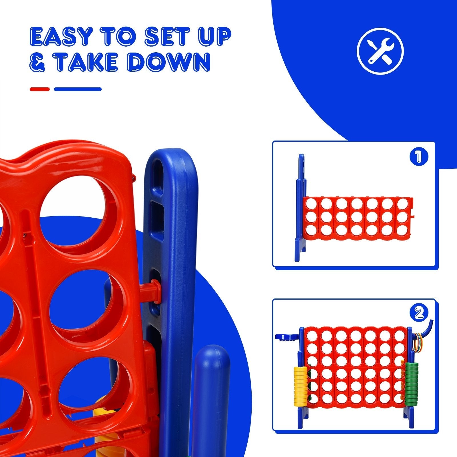 2.5 Feet 4-to-Score Giant Game Set, Blue Lawn Games   at Gallery Canada