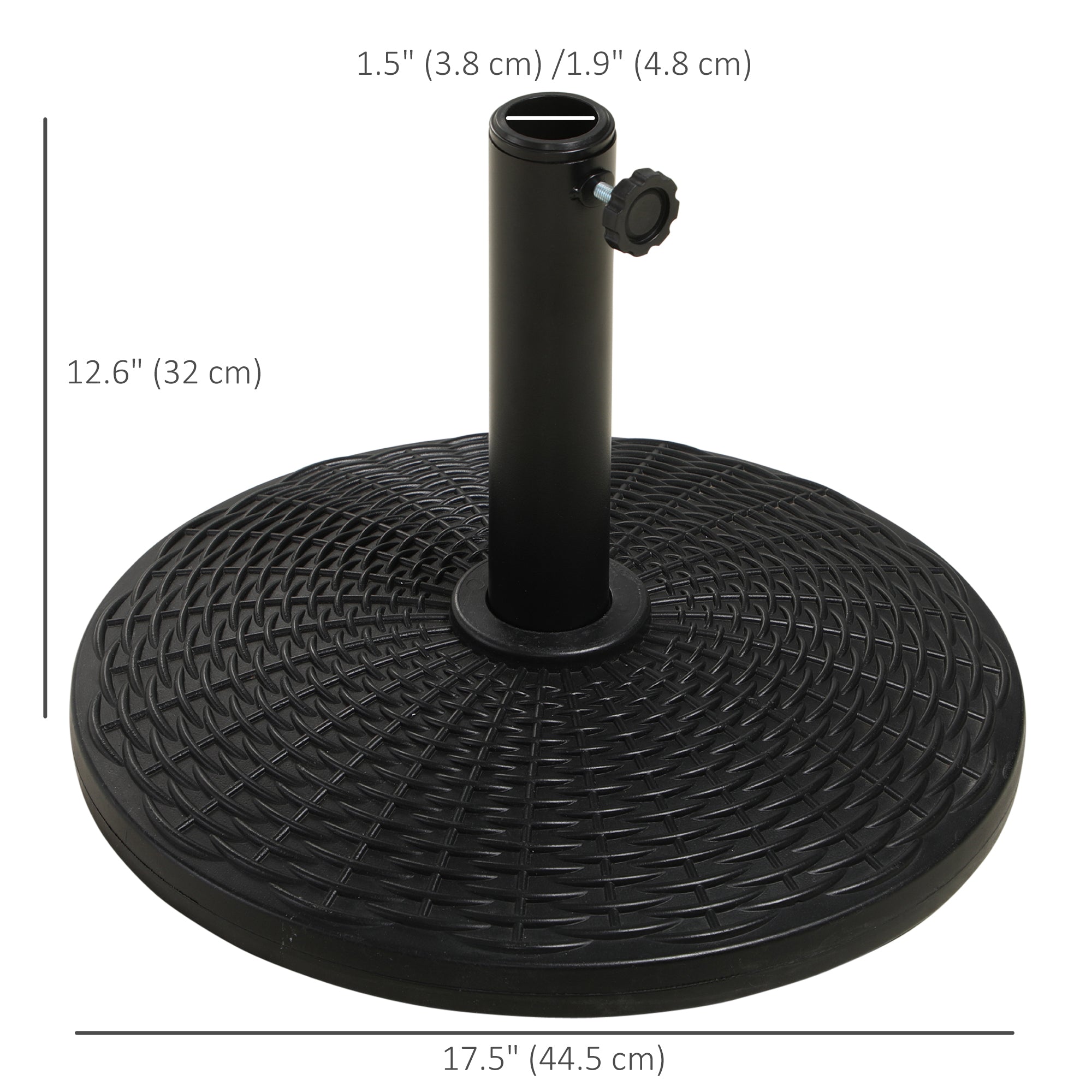 25 lbs Market Umbrella Base Holder 17.5