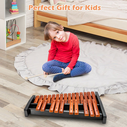 25 Notes Xylophone Wooden Percussion Educational Instrument with 2 Mallets, Black Drums & Percussion   at Gallery Canada