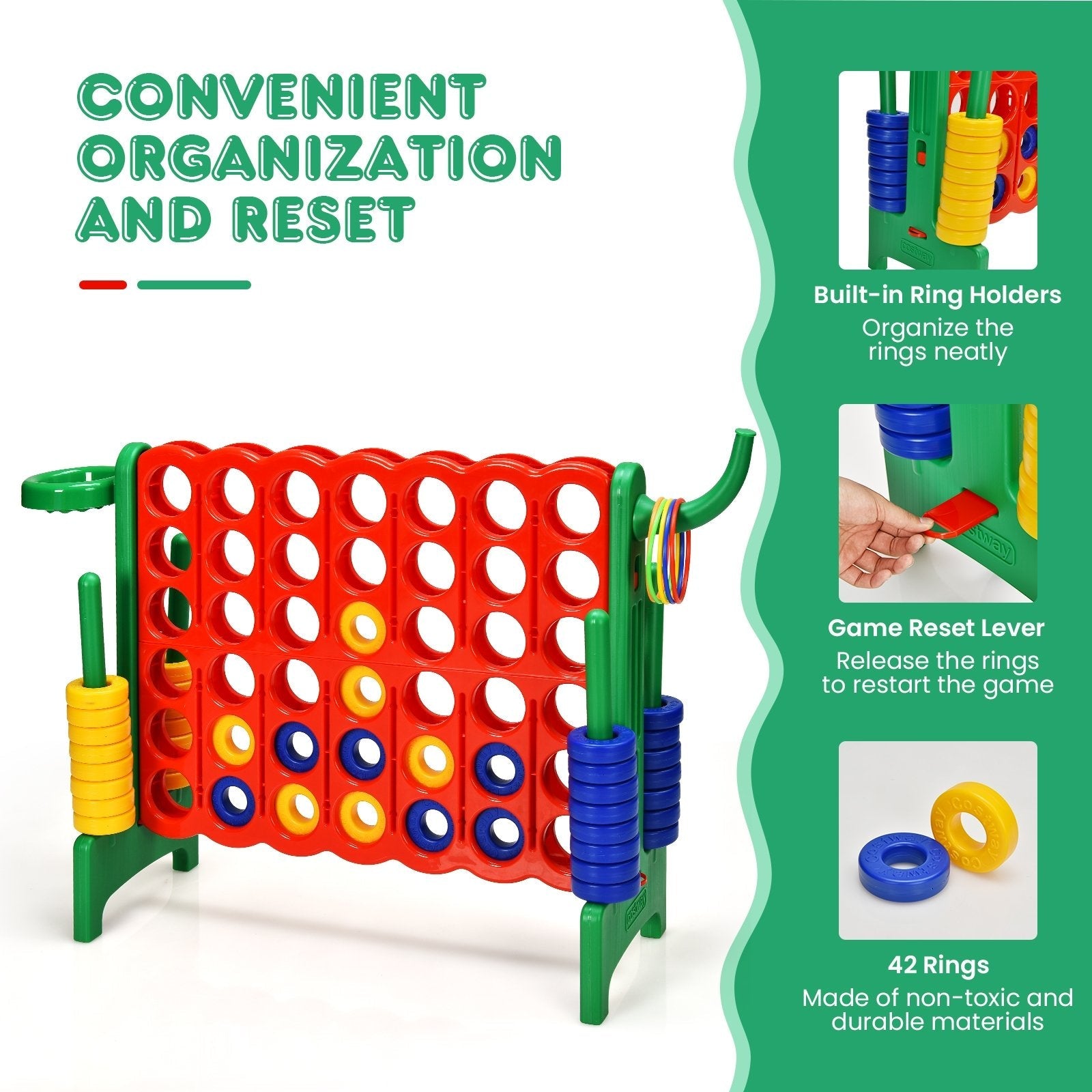 2.5ft 4-to-Score Giant Game Set, Green Lawn Games   at Gallery Canada