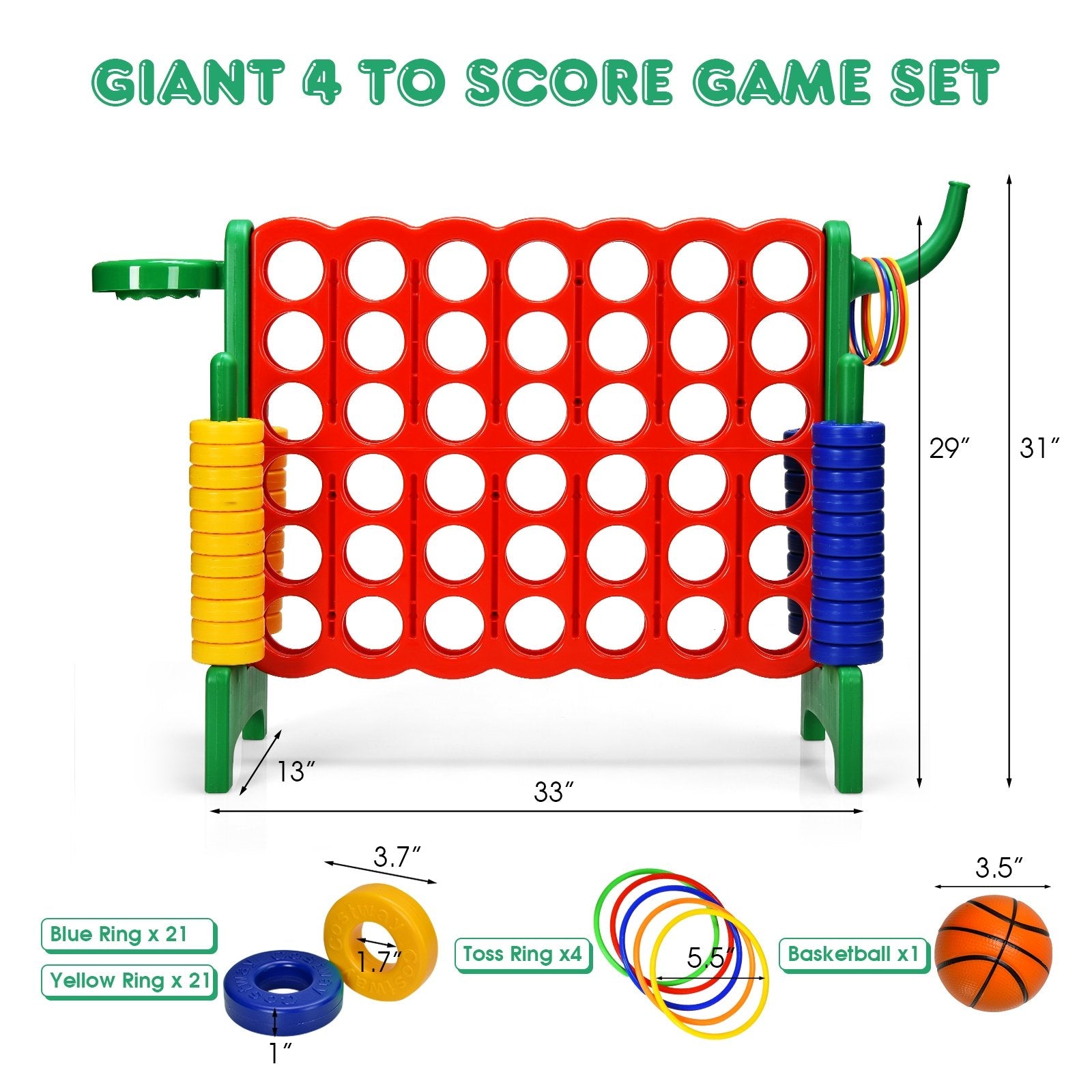 2.5ft 4-to-Score Giant Game Set, Green Lawn Games   at Gallery Canada