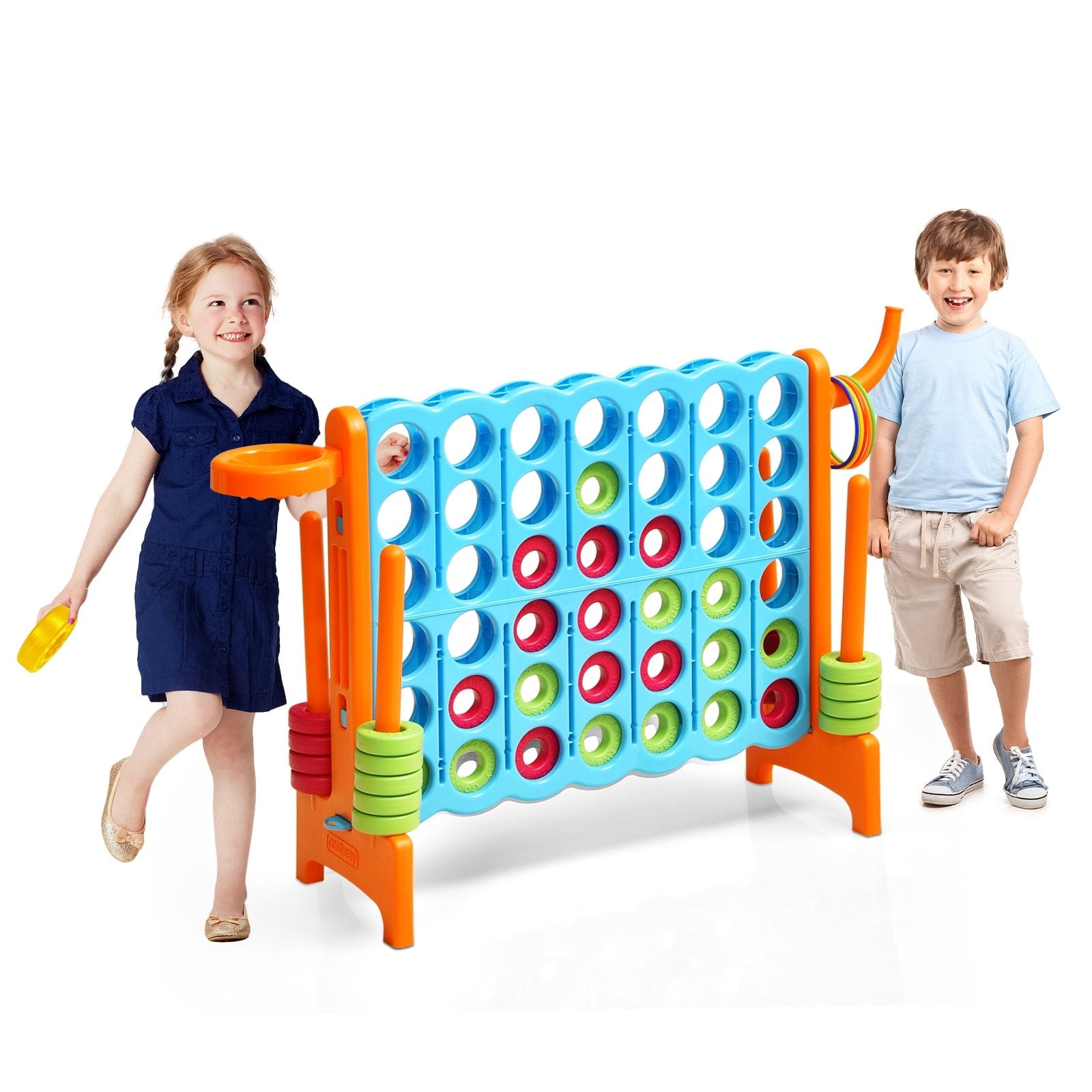 2.5ft 4-to-Score Giant Game Set, Orange Lawn Games   at Gallery Canada