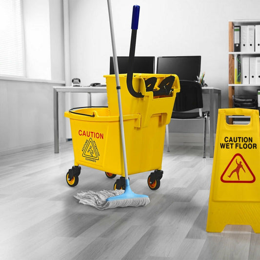 26 Quart Side Press Wringer Commercial Mop Bucket, Yellow Vacuums & Cleaners   at Gallery Canada