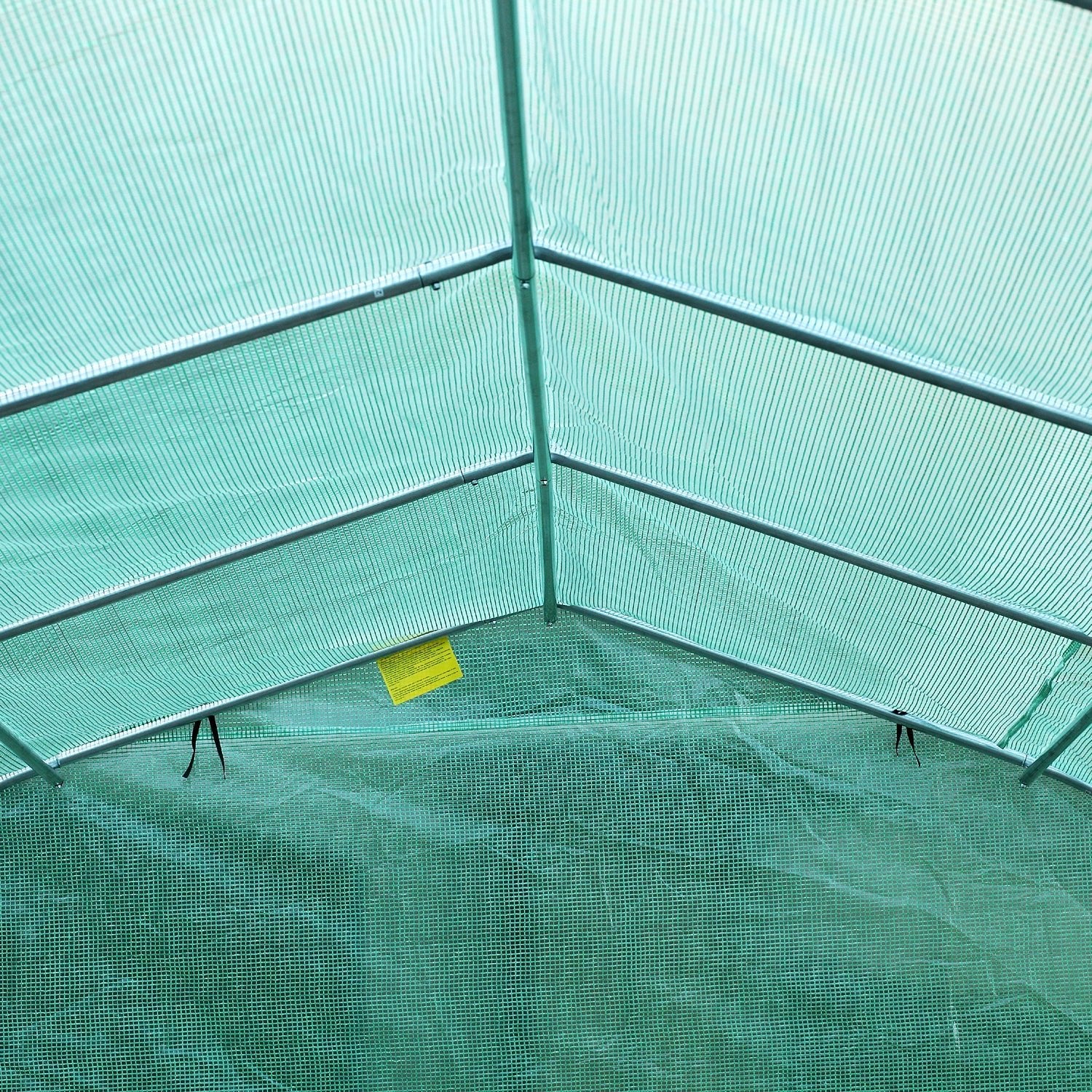 26' x 10' x 7' Large Steeple Walk-in Greenhouse Outdoor Garden Plant Seed Tunnel Grow Tent Steel Frame, Green Walk In Greenhouses   at Gallery Canada